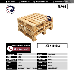Pallet Kayu Bekas & Baru Ukuran 1000x1200 mm - PRPK04 - Original