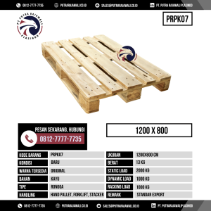 Pallet Kayu Bekas & Baru Ukuran 1200x800 mm - PRPK07 - Original
