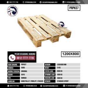 Pallet Kayu Bekas & Baru Ukuran 1200x800 mm - PRPK07 - Original