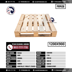 Pallet Kayu Bekas & Baru Ukuran 1200x900 mm - PRPK08 - Original