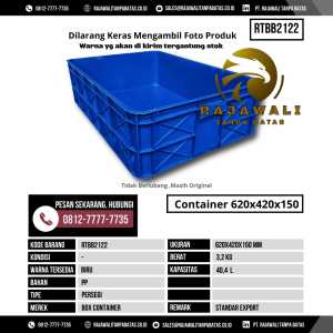 Box Kontainer Baru Ukuran 600x420x160 mm Kapasitas 41.10 Liter - RTBB2122