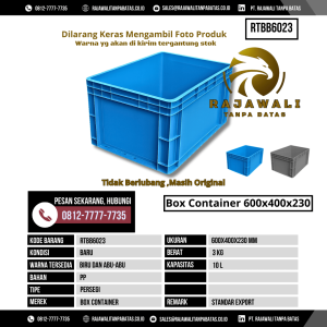 Box Container Bekas & Baru Ukuran 600x400 mm - RTBB6023 - Random Kapasitas 10 Liter
