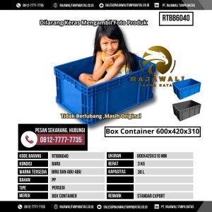 Box Container Bekas & Baru Ukuran 600x420 mm - RTBB6040 - Random Kapasitas 30 Liter