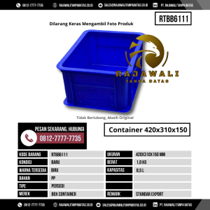 Keranjang Bekas & Baru Ukuran 420x310 mm - RTBB6111 - Biru Kapasitas 8.50 Liter