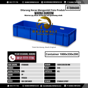 Box Kontainer Baru Ukuran 1000x330x200 mm Kapasitas - 40Liter - RTBB6688