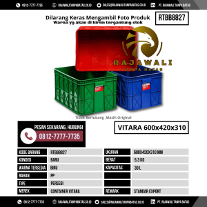 Box Kontainer Baru Ukuran 600x420x310 mm Kapasitas 30.00 Liter - RTBB8827