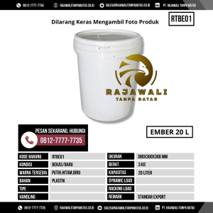 Ember Bekas & Baru Ukuran 380x300 mm - RTBE01 - Putih Kapasitas 20 Liter