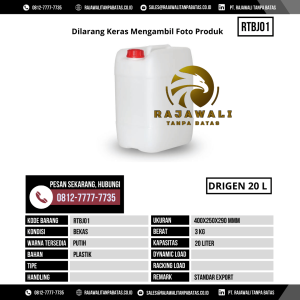 Drigen Bekas & Baru Ukuran 400x250 mm - RTBJ01 - Putih Kapasitas 200 Liter