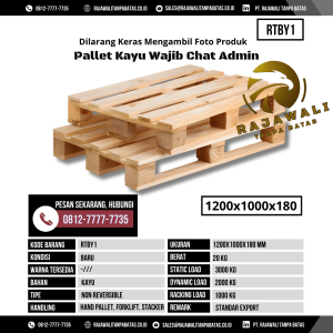 Pallet Kayu Bekas & Baru Ukuran 1200x1000 mm - RTBY1 - Original 3000